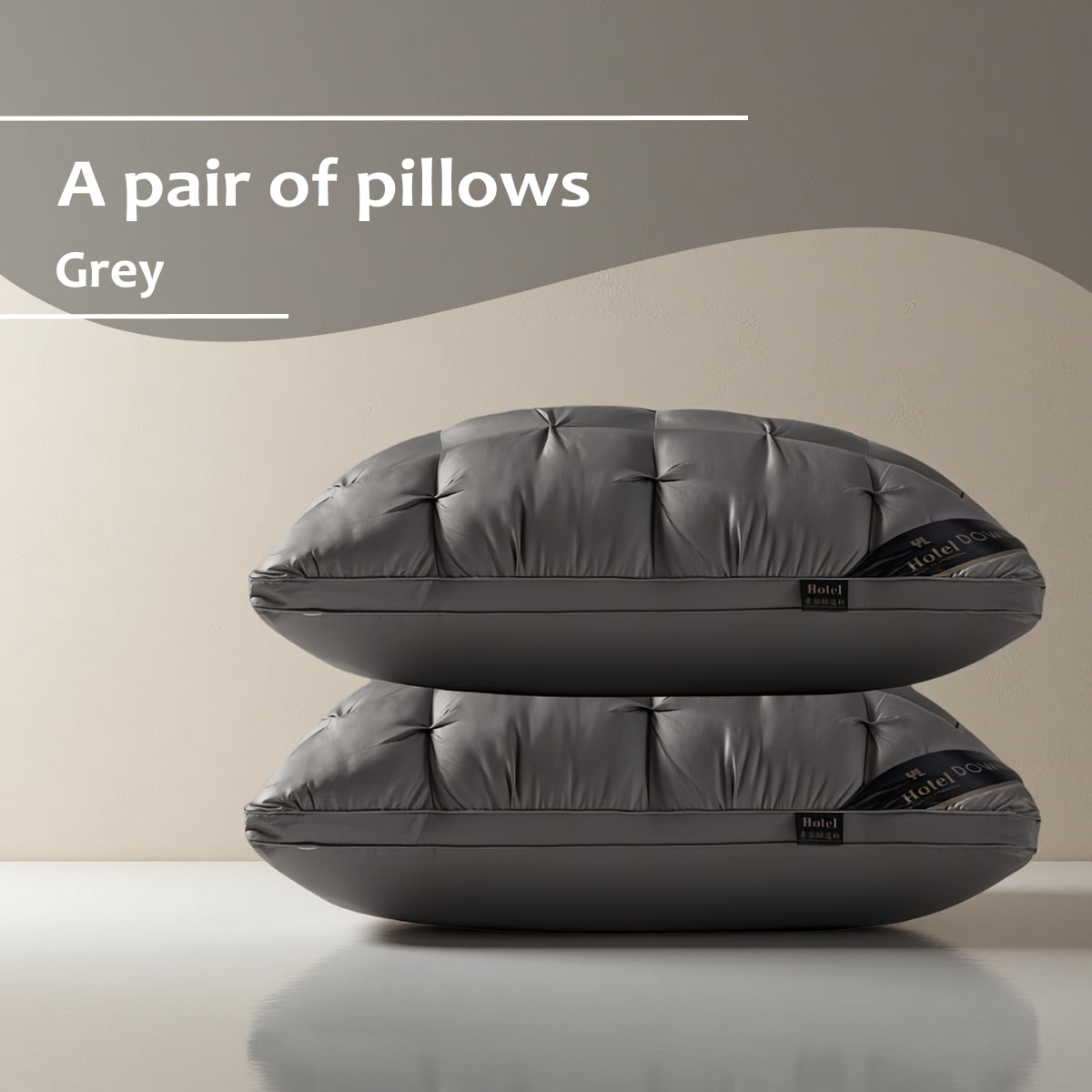 twisted bed pillow-highly breathable large pillow for lateral/supine/prone sleepers, 29 x 19 inch pillow for family b...