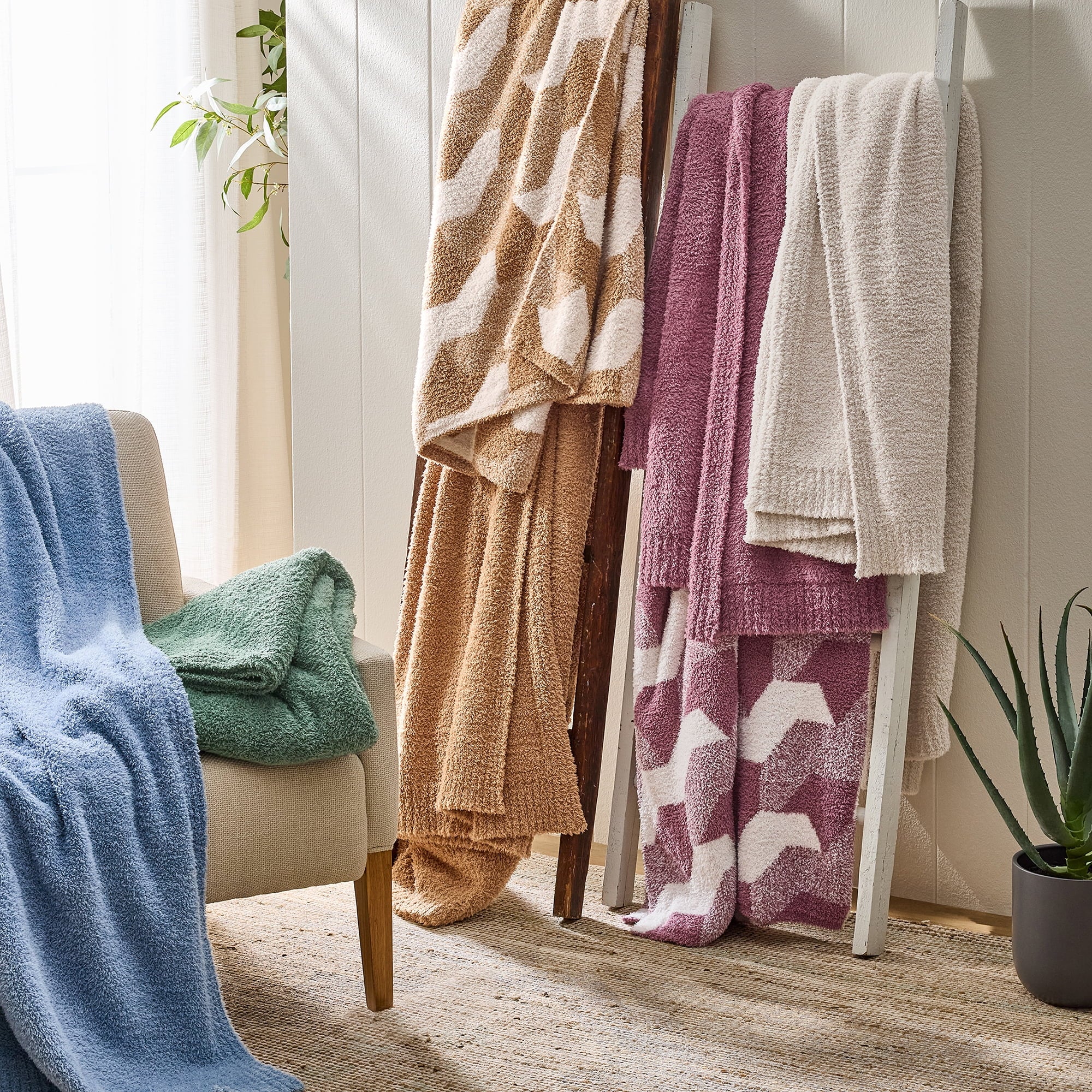 Cozy Knit Throw, Dark Caramel, 50x72"
