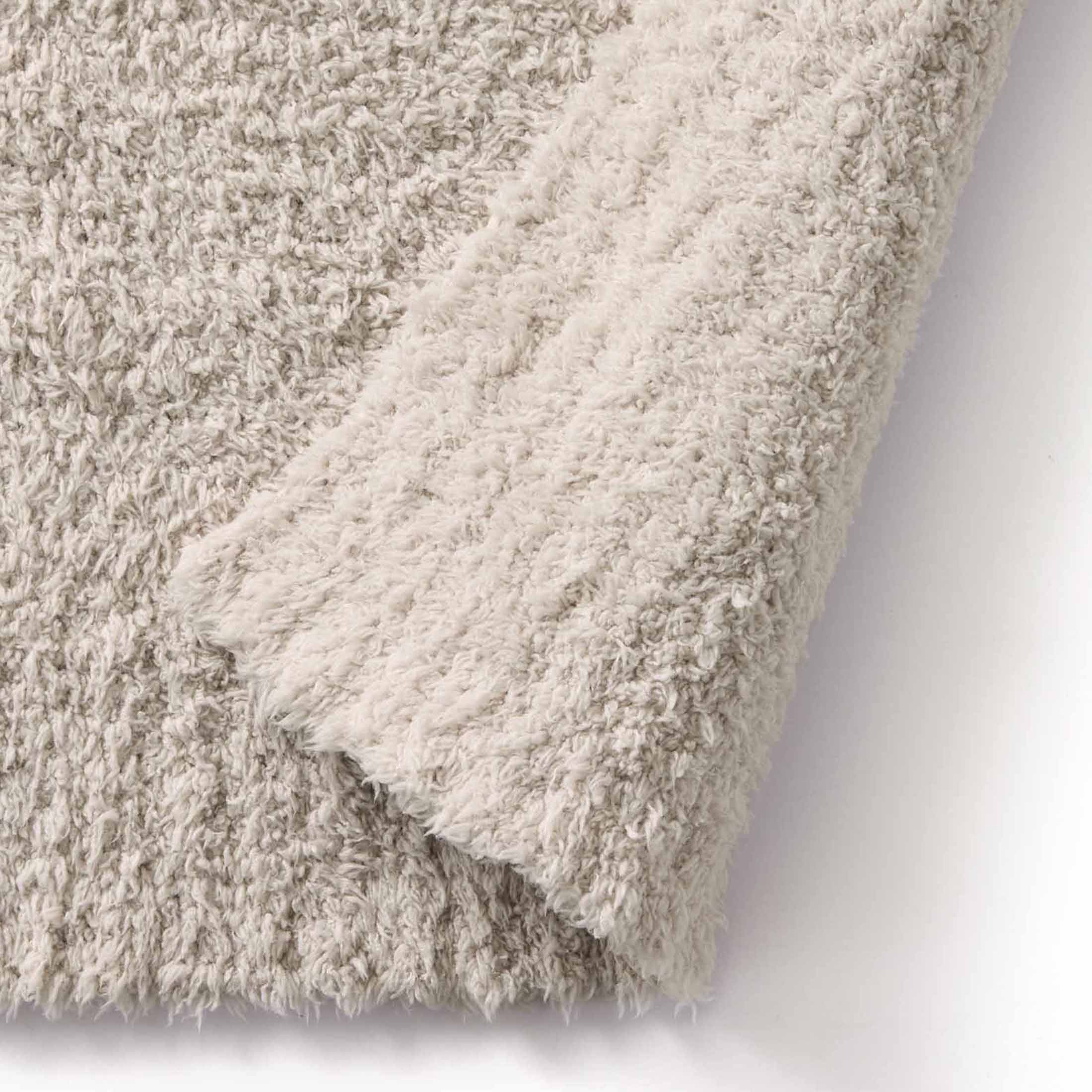 Beige Cozy Knit Throw, 50" x 72"