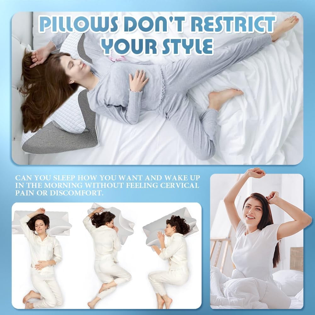 Airway Pro Sleep Apnea Pillow, Airway Pro Cervical Pillow - All-Night Neck Support, Ergonomic Pillows for All Sleepin...