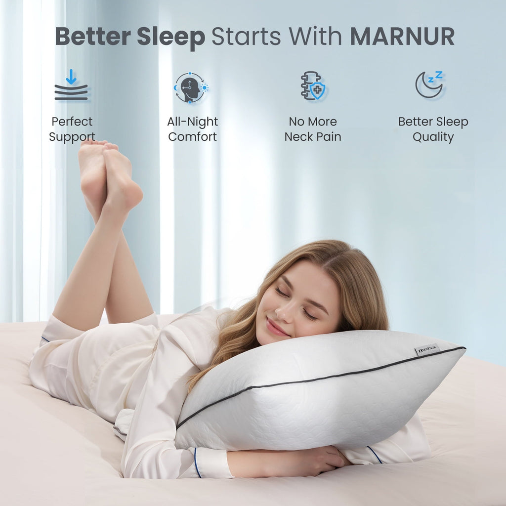 Bed Pillows Hotel Collection Luxury Down Alternative Pillow for Beds 2 Pack, Medium Support for Side & Back Sleepers ...