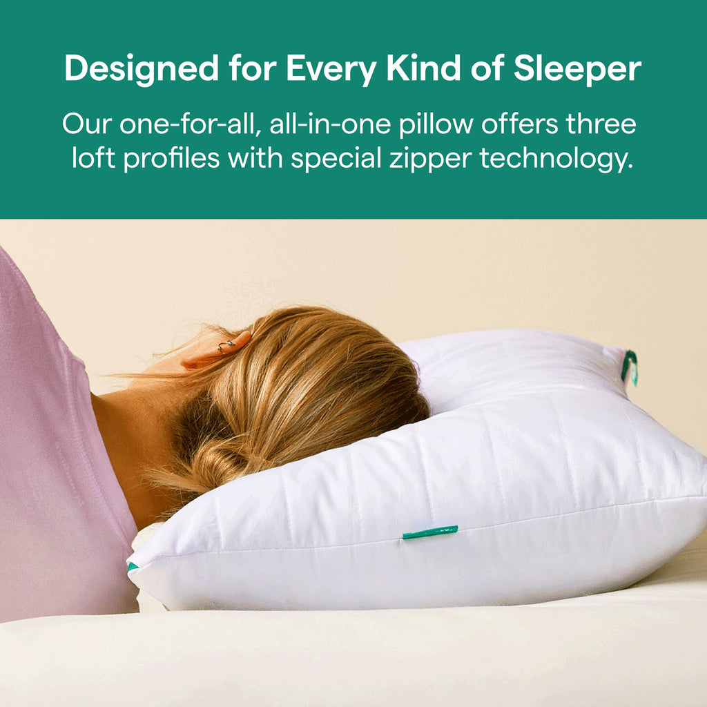 Marlow Adjustable Memory Foam Bed Pillow - Neck and Back Support For Side, Back and Stomach Sleepers - Standard/Queen...