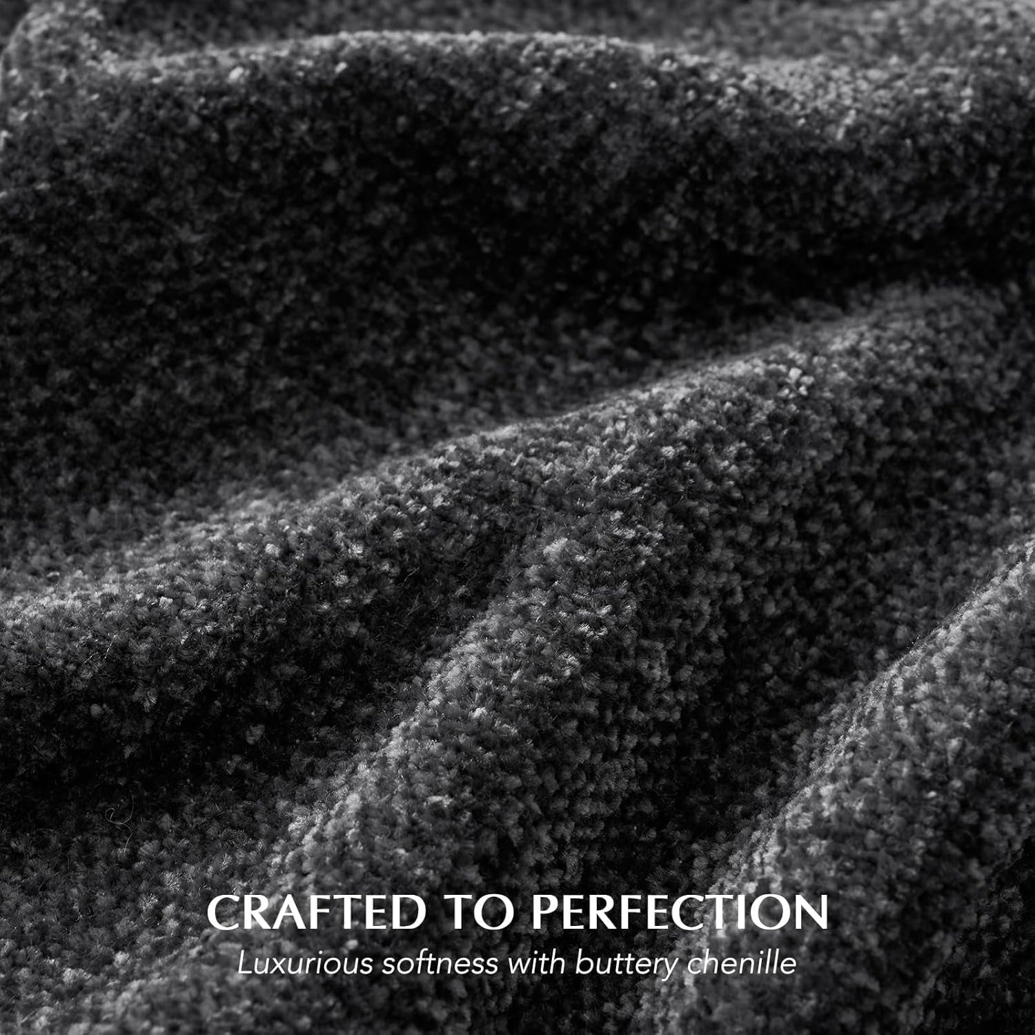 Soft Chenille Throw Blanket for Couch, Cozy Plush Fuzzy Decorative Chenille Knit Throw Blanket with Tassels, Lightwei...