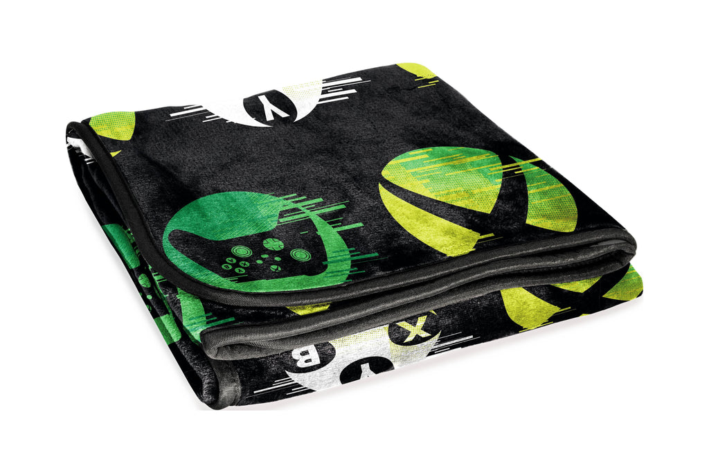 Head Glow In The Dark Kids Throw Blanket, 46 x 60, Microfiber, Black