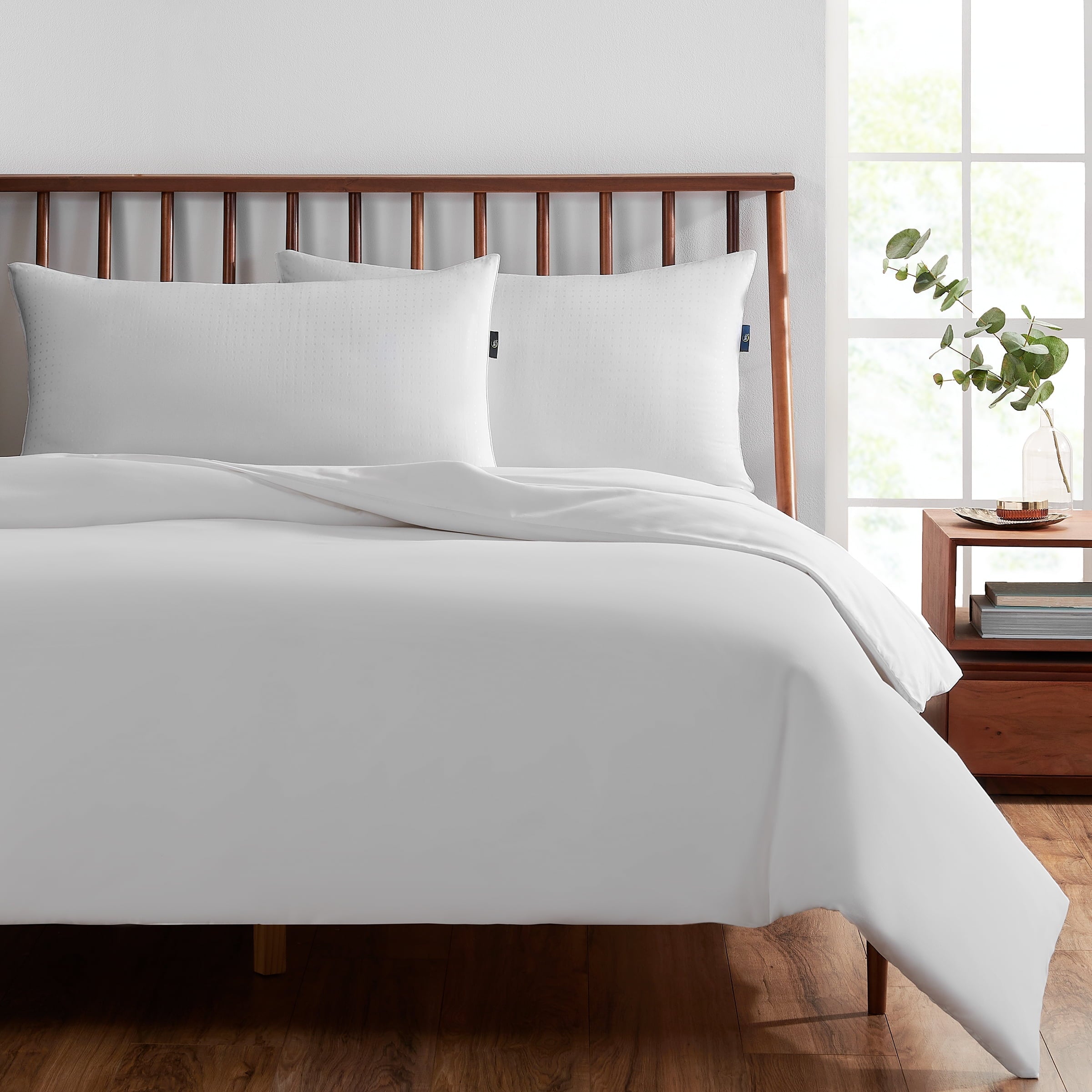Won't Go Flat Bed Pillow, King, 2 Pack