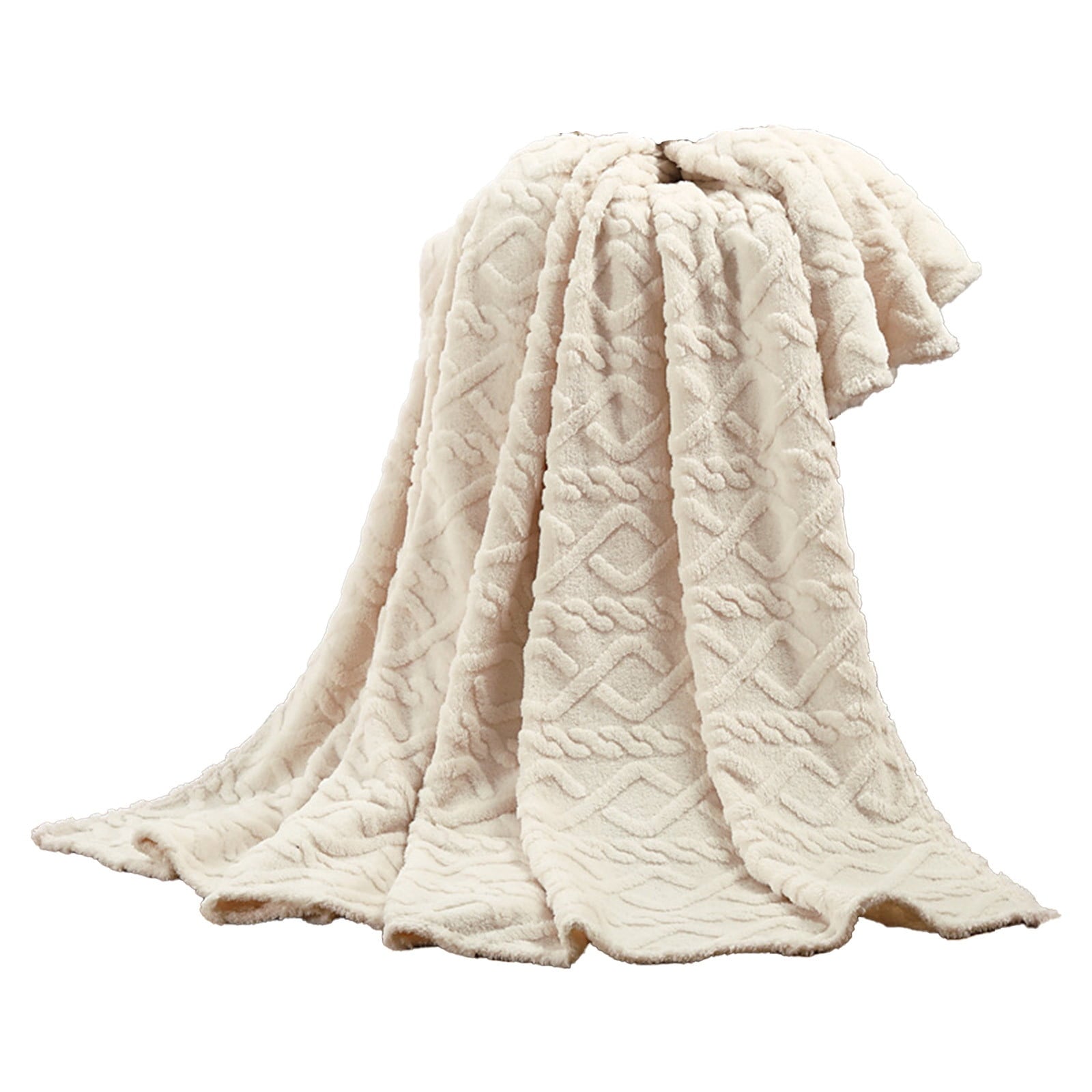 Clearance Under $5 Throw Blanket, Super Soft Warm Solid Color Thicken Flannel Blankets, Microfiber Machine Washable f...