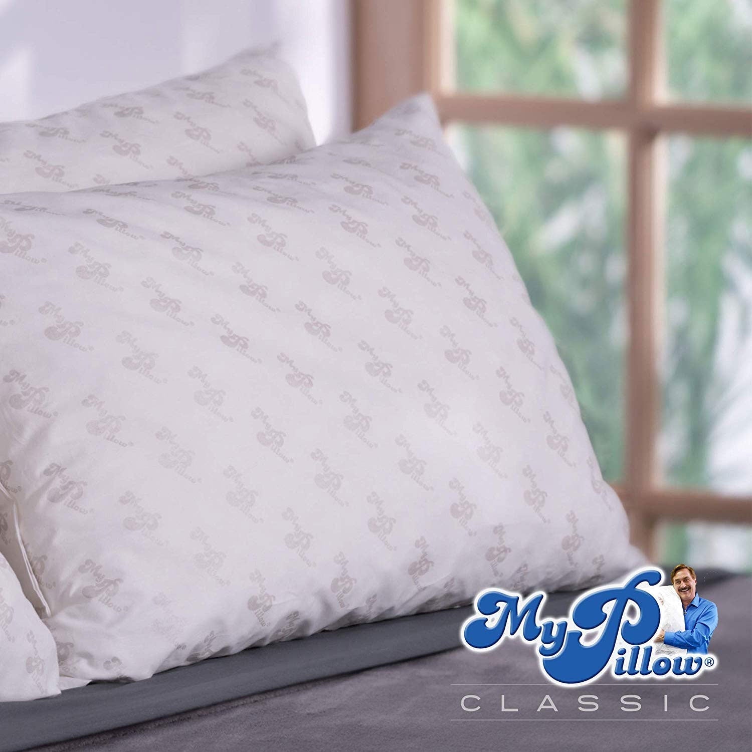 Foam King Sized Bed Deep Sleep Pillow, Green Firm Fill
