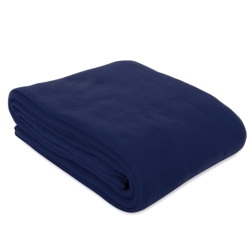 Solid Color 90"L x 60"W Fleece Throw Blanket for Fall, Winter, Spring, Summer, Men, Women, Homeless, Charity Donation...