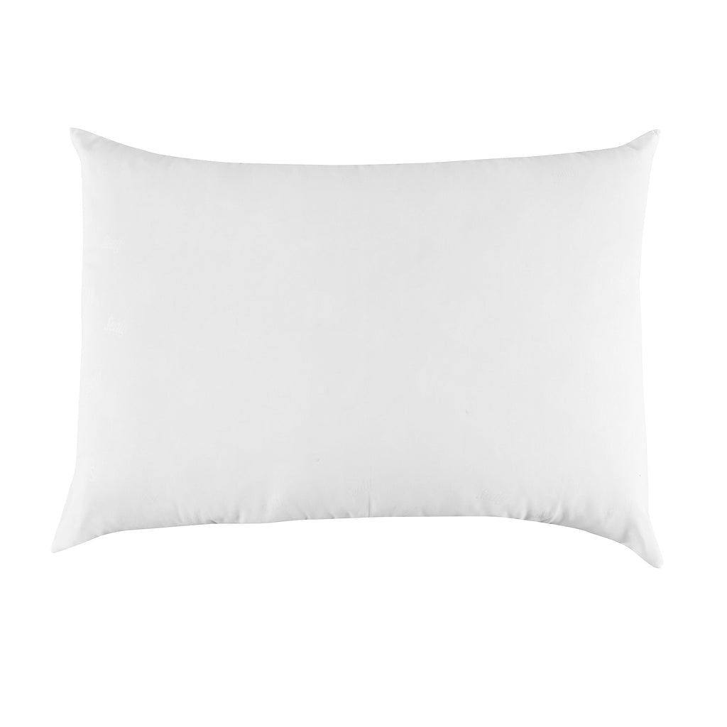 Cotton Fresh Bed Pillow, S/Q, White- 2 Pack Antimicrobial Allergy Defense Fabric