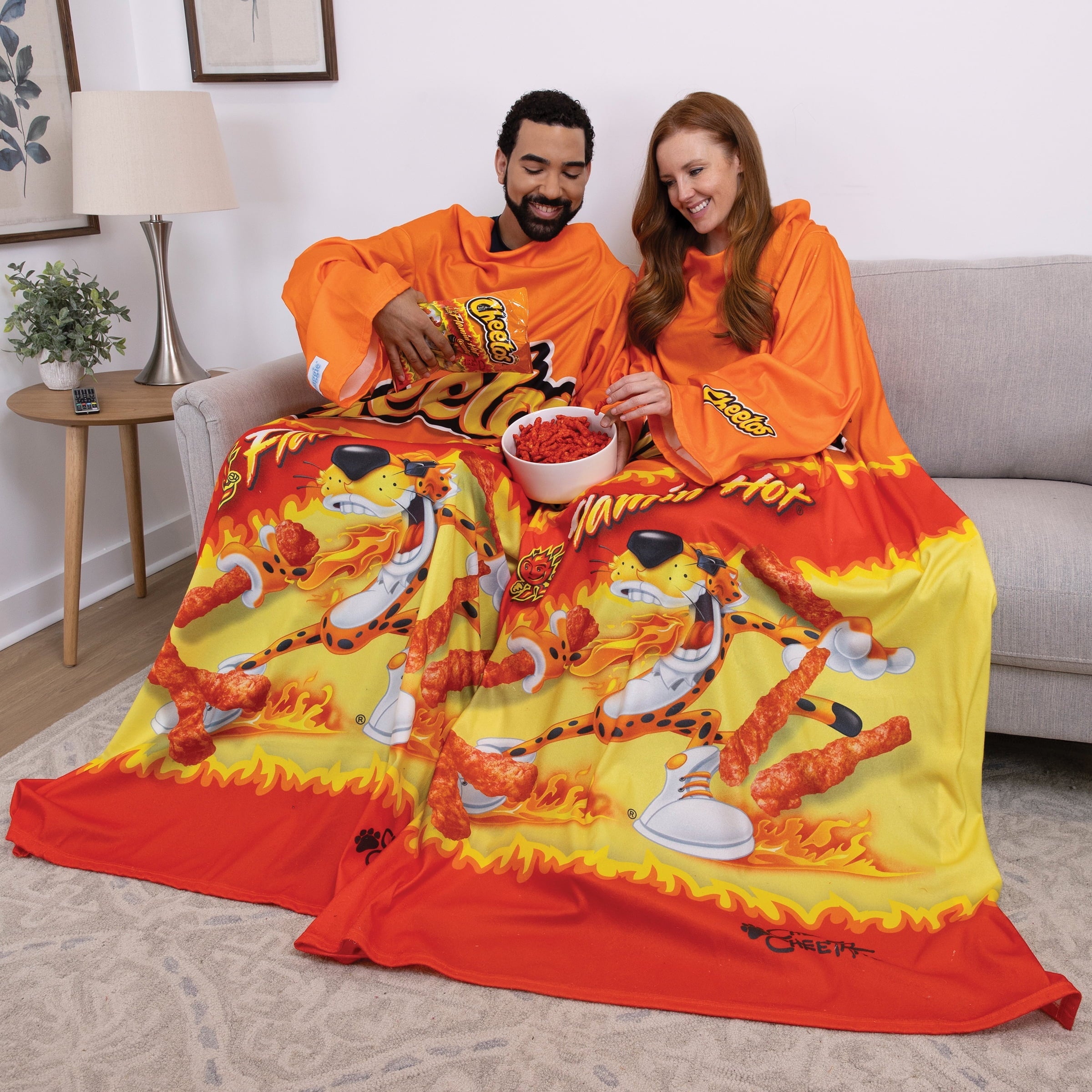 Cheetos Flaming Hot Wearable Blanket