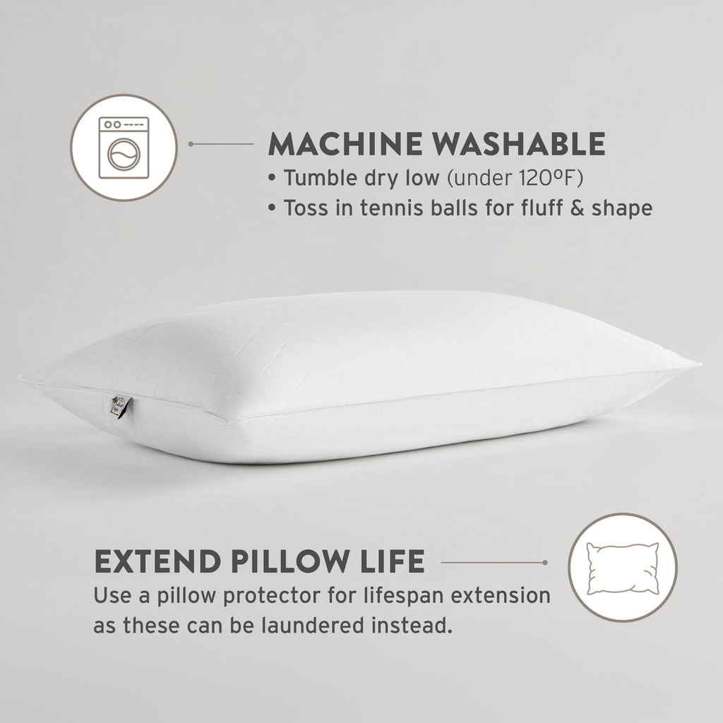 Sahara Nights | Stomach & Back Sleeper Pillow for Adults | , 100% Cotton Case, Gel Fiber Fill | Soft, Machine Washabl...
