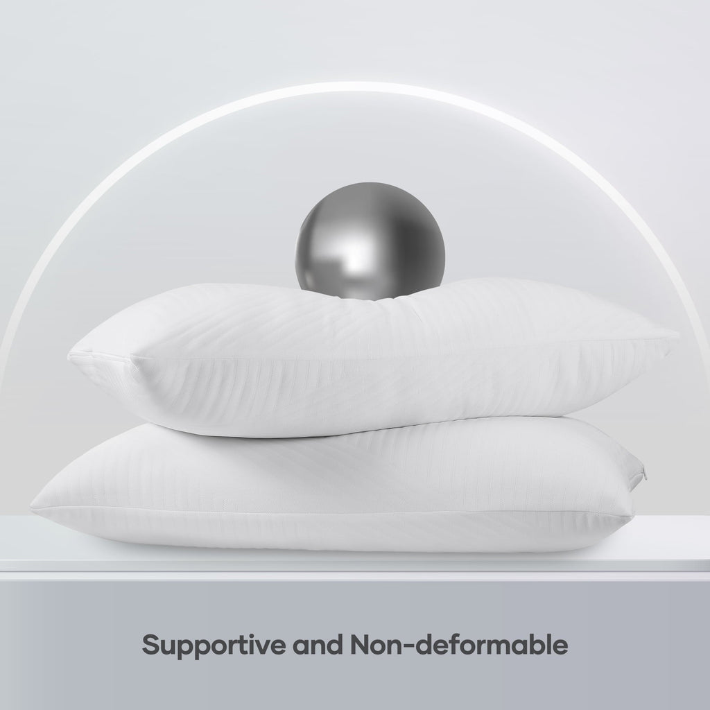 Shredded Memory Foam Pillow 2 Pack Pillow for Bed, Side, Back and Stomach Sleepers, CertiPUR-US Certified 28"x20"